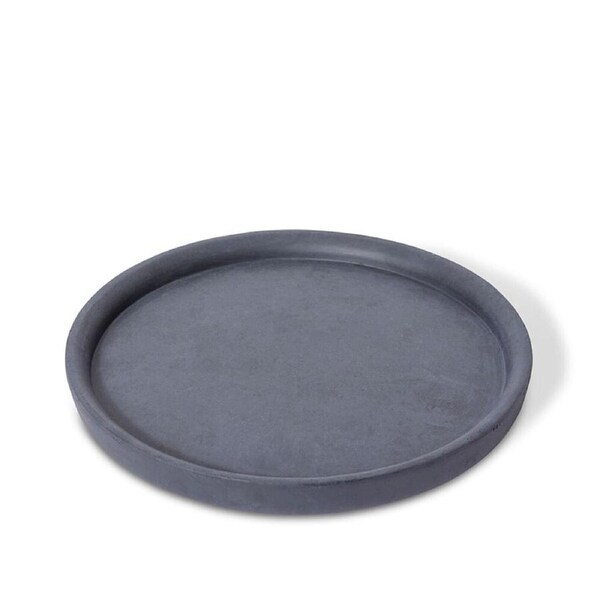 E Style Aiden Planter Saucer Drip Water Base Dish Tray Round 43cm Black