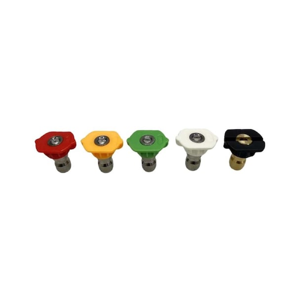 BWM 5pcs 1/4" 040 Universal Pressure Washer Nozzles Set (STD00389A)