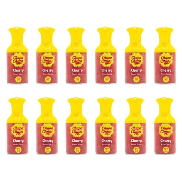 12PK Chupa Chups 250ml Room Spray Can Home Fragrance Scent Air Freshener Cherry