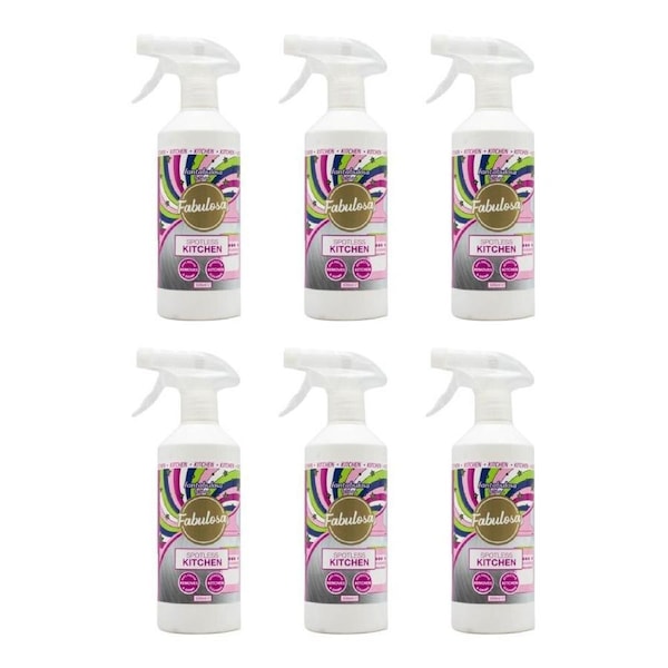 6PK Fabulosa 500ml Cleaning Spray Spotless Kitchen Grease Remover Fantabulosa
