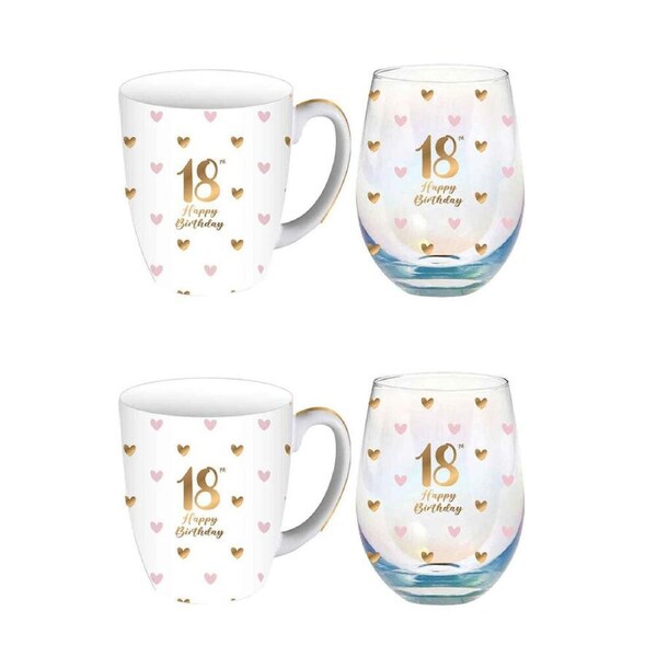 LMD 21st Sweet Heart Double Walled Insulated Beverage Mug Drinkware 360ml