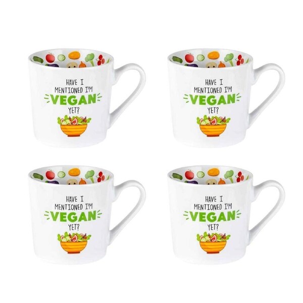 4PK LMD New Bone China Did I Mention Beautiful Inside Coffee/Tea Mug 400ml