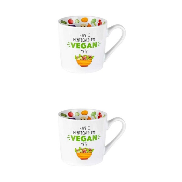 2PK LMD New Bone China Did I Mention Beautiful Inside Coffee/Tea Mug 400ml