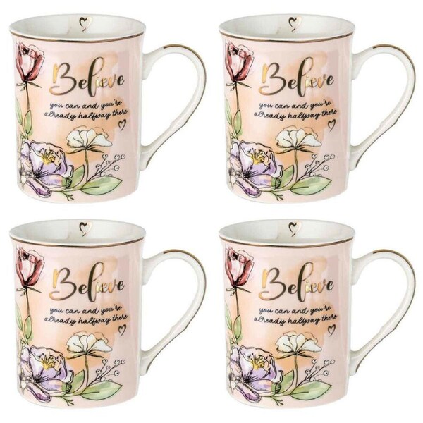 4PK LMD Someone Special New Bone China Tea/Coffee Mug Cup Drinkware 360ml Orange