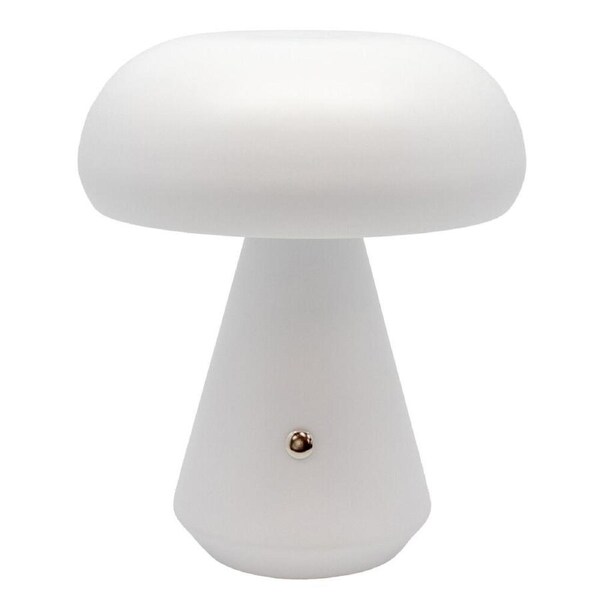 Boyle Rechargeable LED Portable Table Lamp Mushroom-Shaped 16x16x18cm White