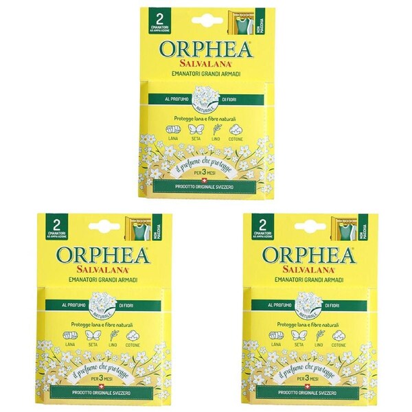 3x 2pc Orphea Flower Scented Natural Diffuser Closets Clothes Protector Hangers