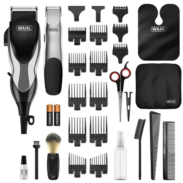 Wahl Home Haircut Haircutting Set - Electric Hair Cutting Trimmer with Beard & Stubble Trimmer