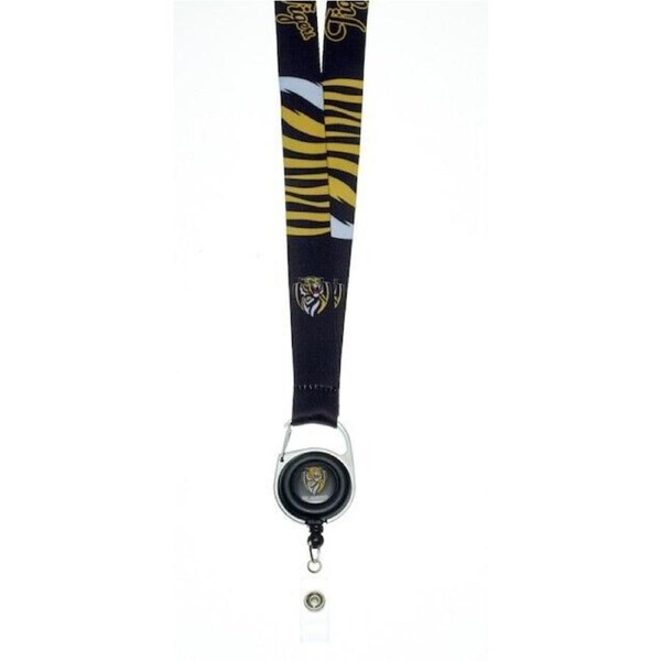 AFL Lanyard with Retractable ID Clip - Richmond Tigers - TROFE