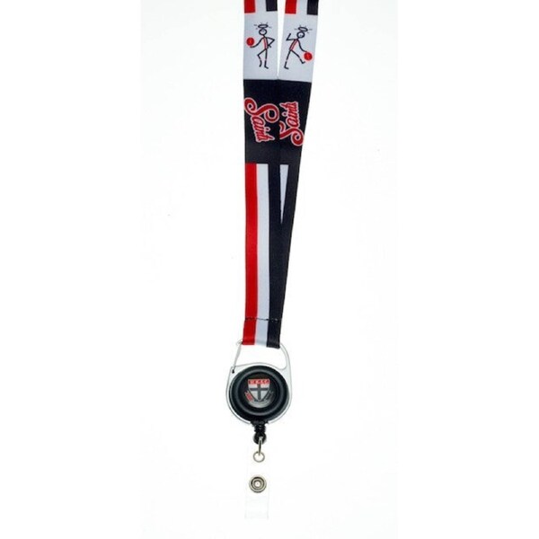 AFL Lanyard with Retractable ID Clip - St Kilda Saints - TROFE
