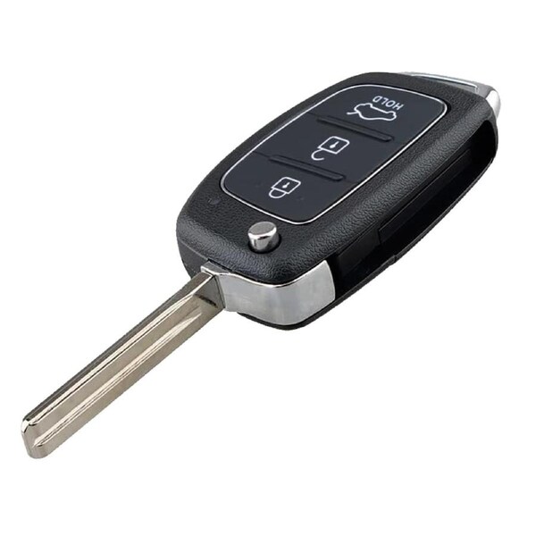 Replacement Key Shell 3 Buttons Car Remote Key Shell for Hyundai, Santa Fe, Sonata