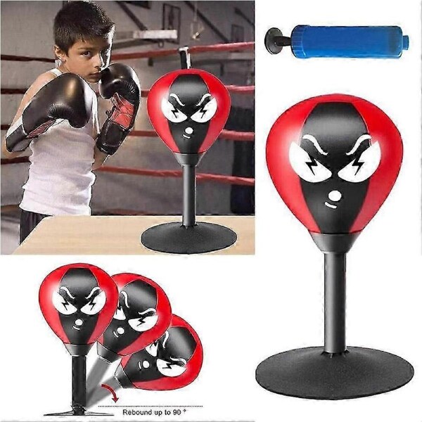 JOYBUY Desktop Punching Bag, Decompressions Boxing Bag, Heavy Duty Stress Relief Ball Tw