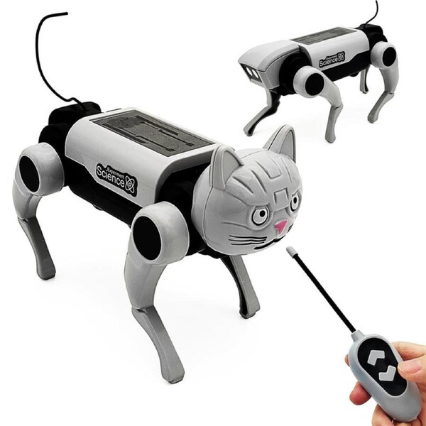 Catzon Robot Dog Toy Remote Control Car for Kids 8 Wheels Hand Controlled RC Stunt Car Toys