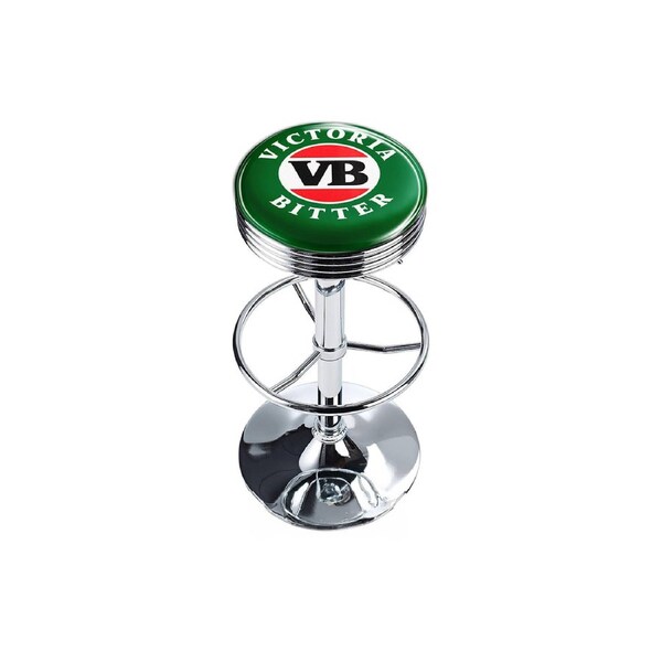 A Man & His Cave Victoria Bitter Retro Bar Stool Pub Chair Round 59cm Green