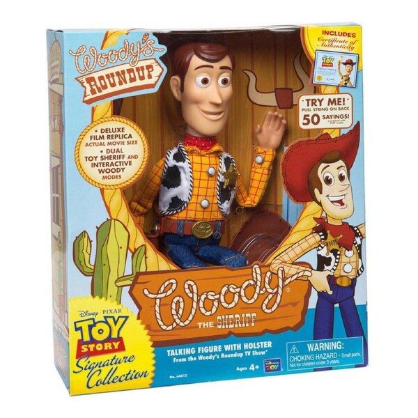 Thinkway Toys Woody Sheriff Talking Figure Roundup Signature Collection Age 4+