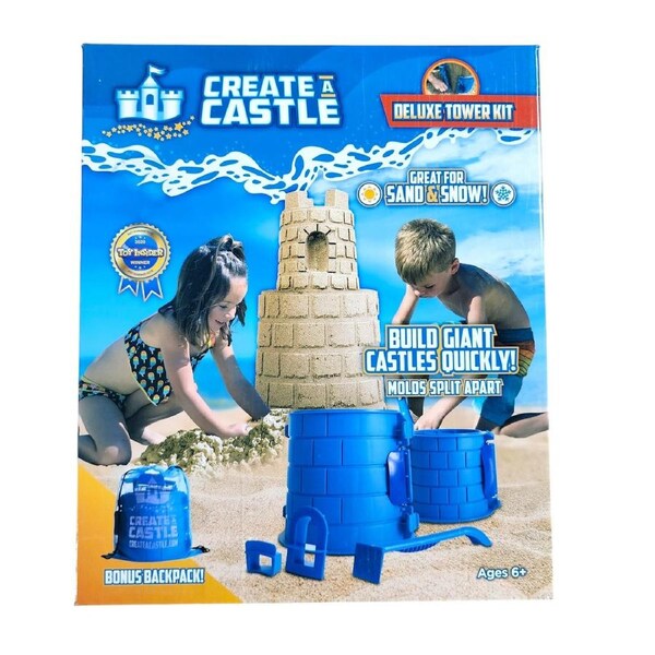 Create A Castle Deluxe Tower Mold Kit for Beach Sand & Snow Age 6+