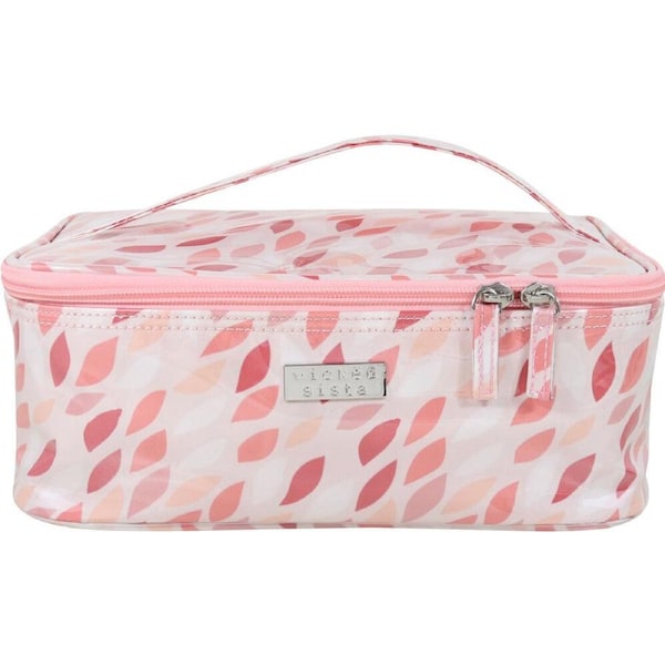 Wicked Sista Coral Leaves Medium Beauty Case Makeup/Cosmetic Bag 28x18cm