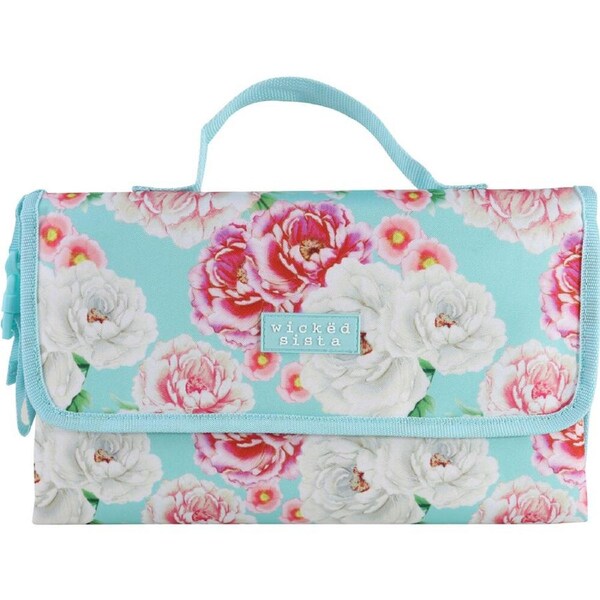 Wicked Sista Nappy Portable Travel Baby/Infant Change Mat 30x19cm Sienna Fleur