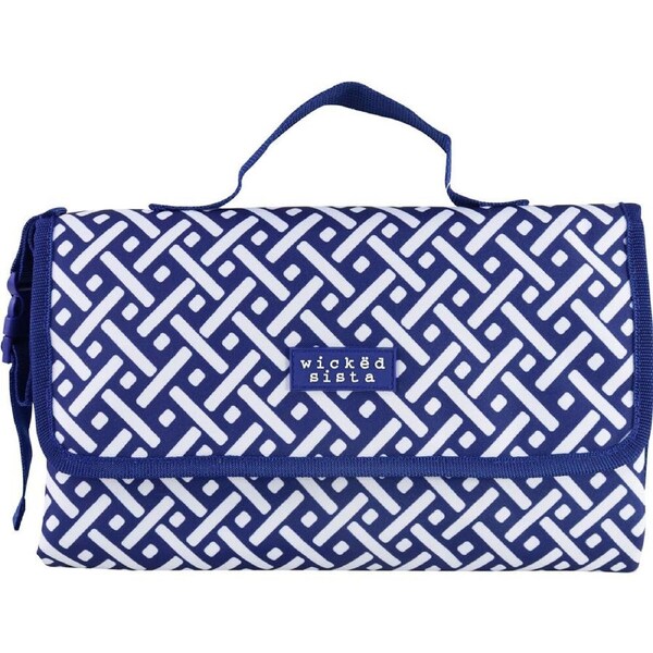 Wicked Sista Nappy Portable Travel Baby/Infant Change Mat 30x19cm Geo Weave