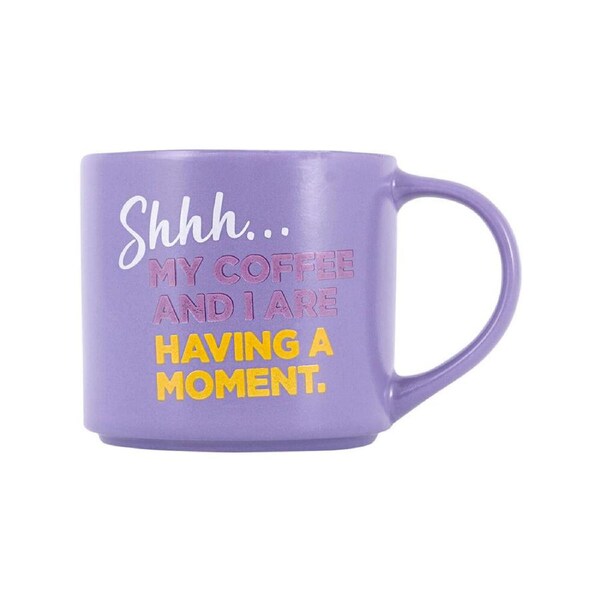 Splosh Cheeky My Coffee/Tea Ceramic Home/Office Mug Drinkware 9x13.5cm Purple