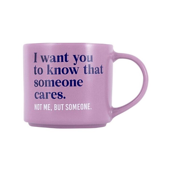 Splosh Cheeky Care Ceramic Coffee/Tea Home/Office Mug Drinkware 9x13.5cm Purple