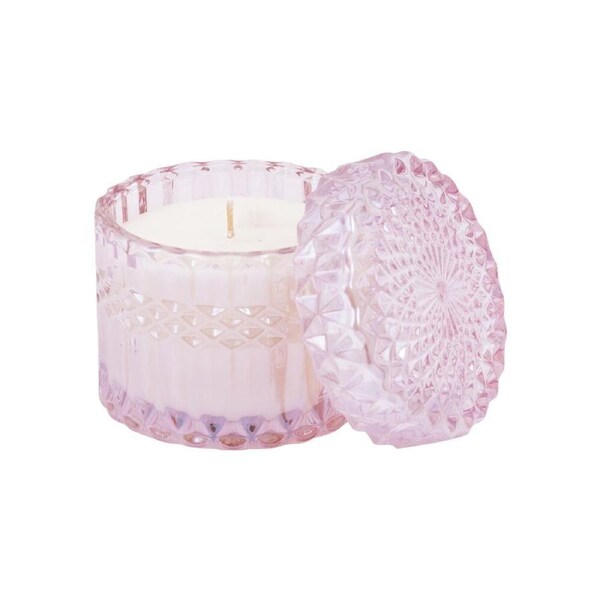 The SOi Co Champagne Lily Petite Shimmer Scented Candle 8oz 9x8.5cm Pink