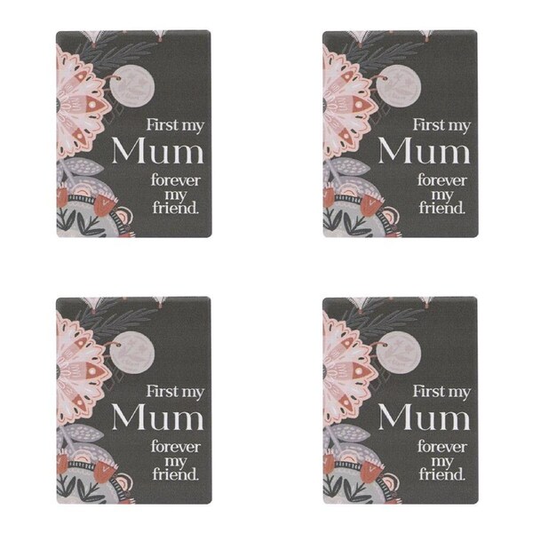 4PK Splosh Amber Garden Mum Ceramic Magnet/Magnetic Home/Office Decor 6x8cm