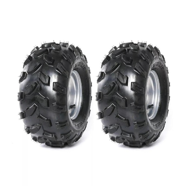 TDR 2pcs 8" 18X9.50-8 REAR TYRE ON RIM WHEEL 150CC ATV QUAD Bike BUGGY RIDEON MOWER 4PLY