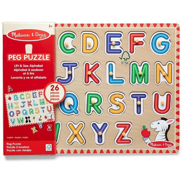 Melissa & Doug See-Inside Alphabet Peg Puzzle