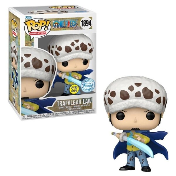One Piece Trafalgar Law with Blue Anesthesia Glow US Exclusive Funko POP! Vinyl