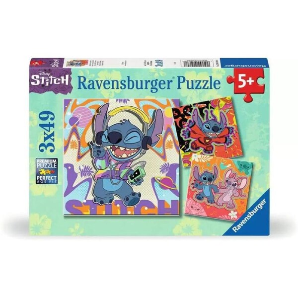 Ravensburger - Disney Stitch 3 x 49 Piece Puzzles