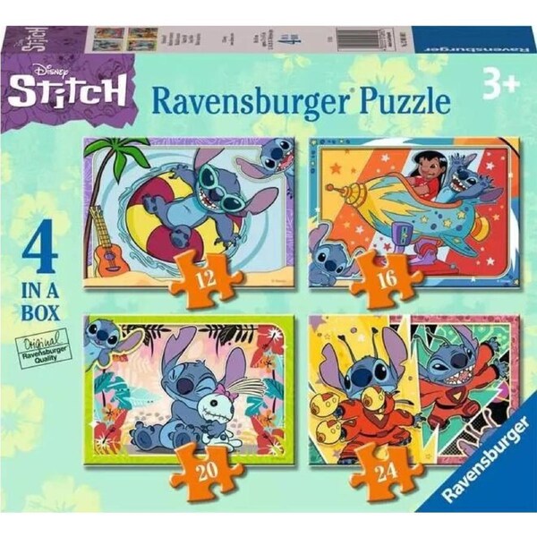 Ravensburger - Disney Stitch 12 16 20 and 24 Piece Puzzles