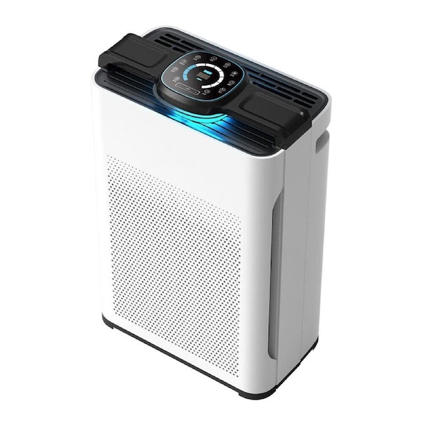 My Genie Pure Max Carbon Filter Air Purifier 40x62cm Odour Eliminator White