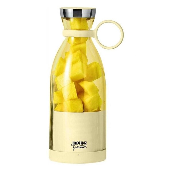 Kitchen Couture Fusion Portable Cordless Blender 21.8x8.2cm Rechargeable Lemon