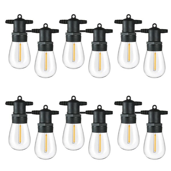 6x 2pc Lumifx Replacement Bulbs For Festoon Lights 24V IP44 Pack - Warm White