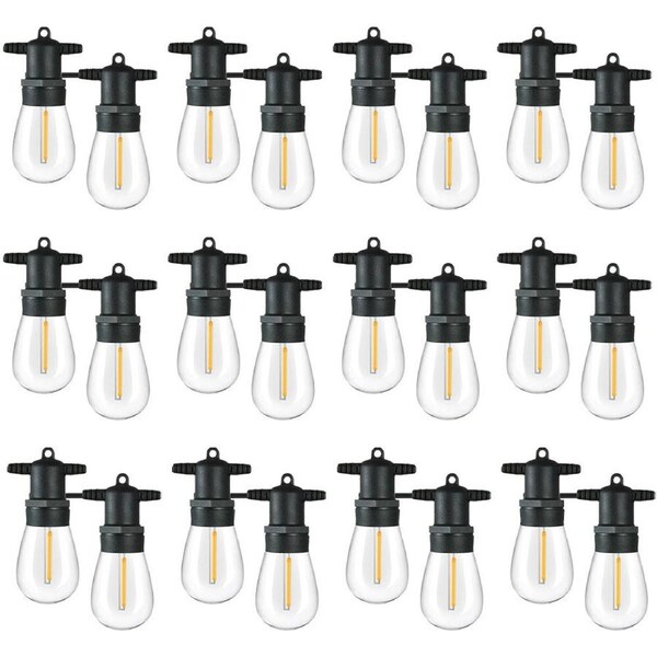 12x 2pc Lumifx Replacement Bulbs For Festoon Lights 24V IP44 Pack - Warm White