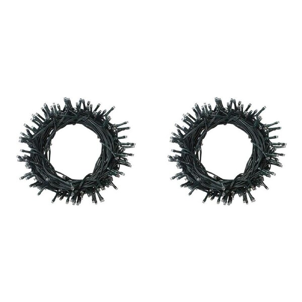 2x 200pc Milano Outdoor LED 220V Multi-Coloured Fairy Lights 20m Home Decor