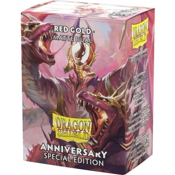 Dragon Shield - Standard Dual Matte - Anniversary Special Edition: Red Gold