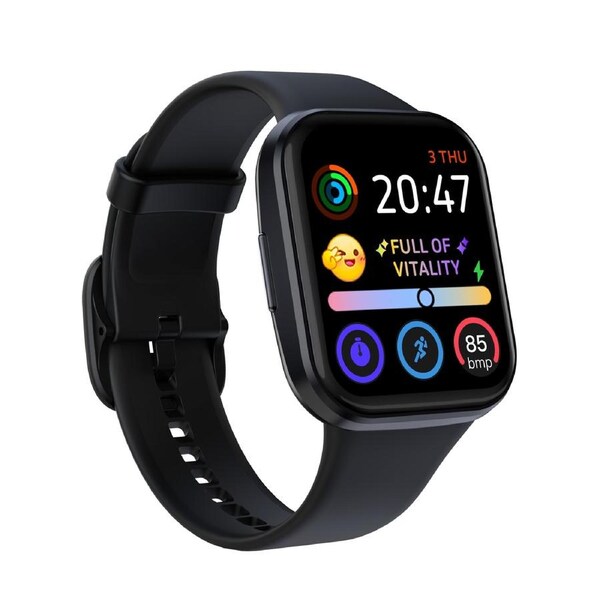 Bluetooth Smart Watch 1.83" Touch Screen Heart Rate BT 5.3 - Black