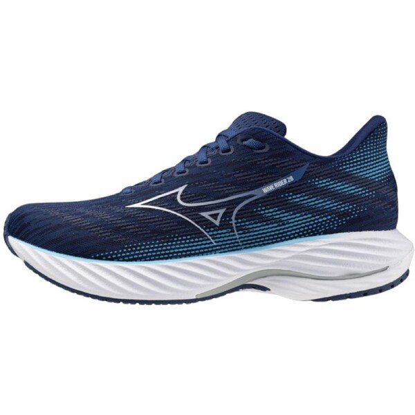 Mizuno Wave Rider 28 Mens Running Shoes Estate Blue / River Blue – US 9.5