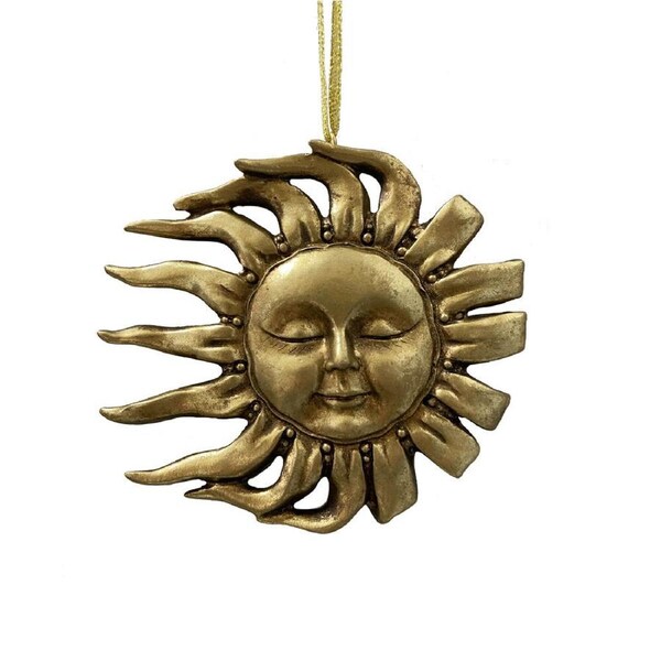 Sun Gold Hanging Decoration 13cm