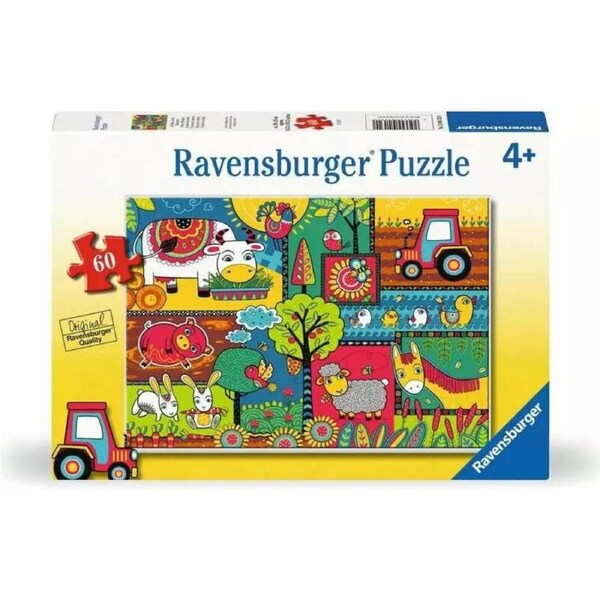 Ravensburger - A Day At The Farm Puzzle 60 Piece