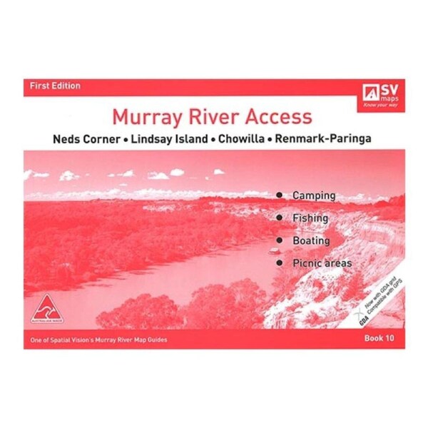 Murray River Access Book #10 River Fishing Guide 24-Pages 29.5x21cm Red