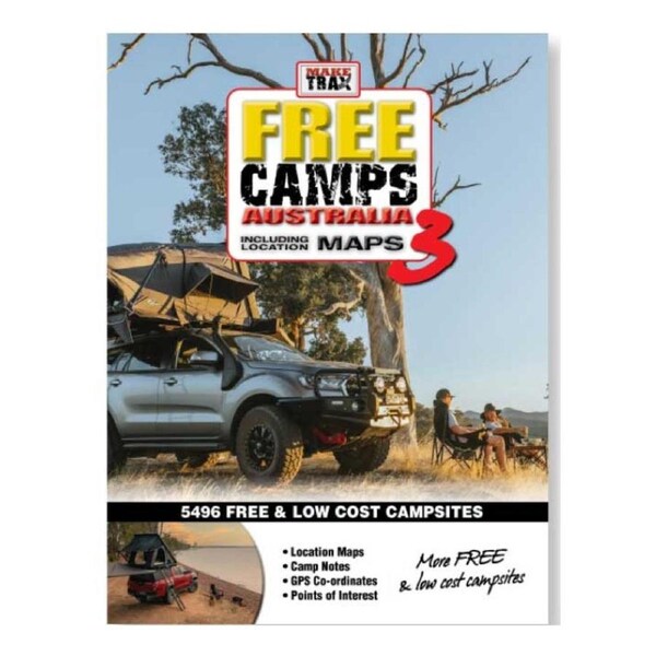 Make Trax Free Camps 3 Australia w/ Locations Flexi Camping Book 30x23.5cm