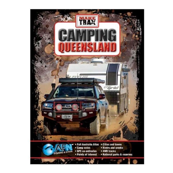 Make Trax Camping Queensland 68-Pages Travel/Camping Giude Book 26.5x19.5cm