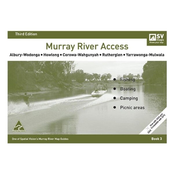 Murray River Access Book #3 River Fishing Guide 38-Pages 26.5x18.5cm Green