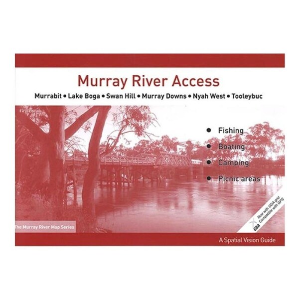 Murray River Access Book #5 River Fishing Outdoor Guide 40-Pages 21x30cm Red