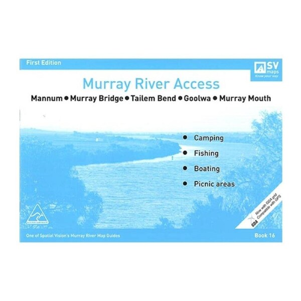 Murray River Access Book#16 River Fishing Outdoor Guide 36-Page 21x30cm BLU