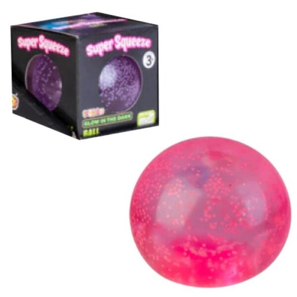 Smooshos Super Squeeze Glow in the Dark Ball (Designs may vary)