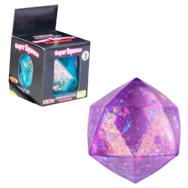 Smooshos Super Squeeze Glitter Polyhedron (Designs may vary)