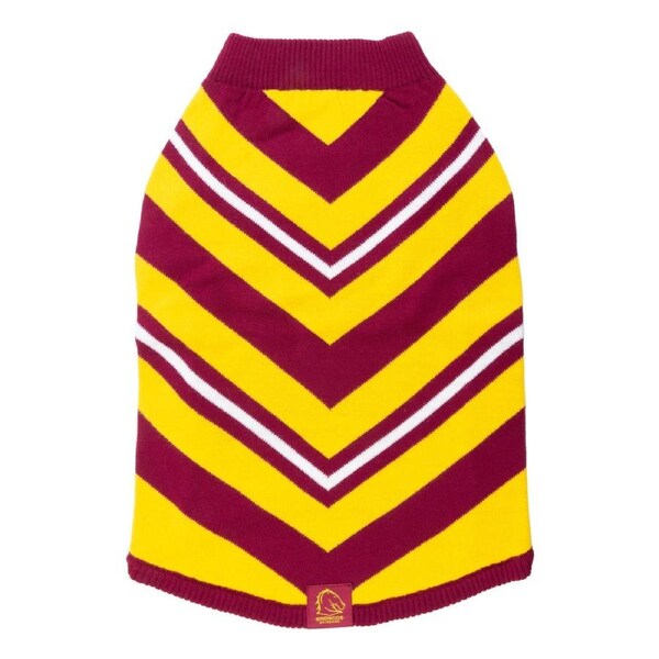 Brisbane Broncos NRL Team Colour Dog Jumper - Size Small